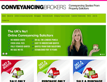 Tablet Screenshot of conveyancingbrokers.com